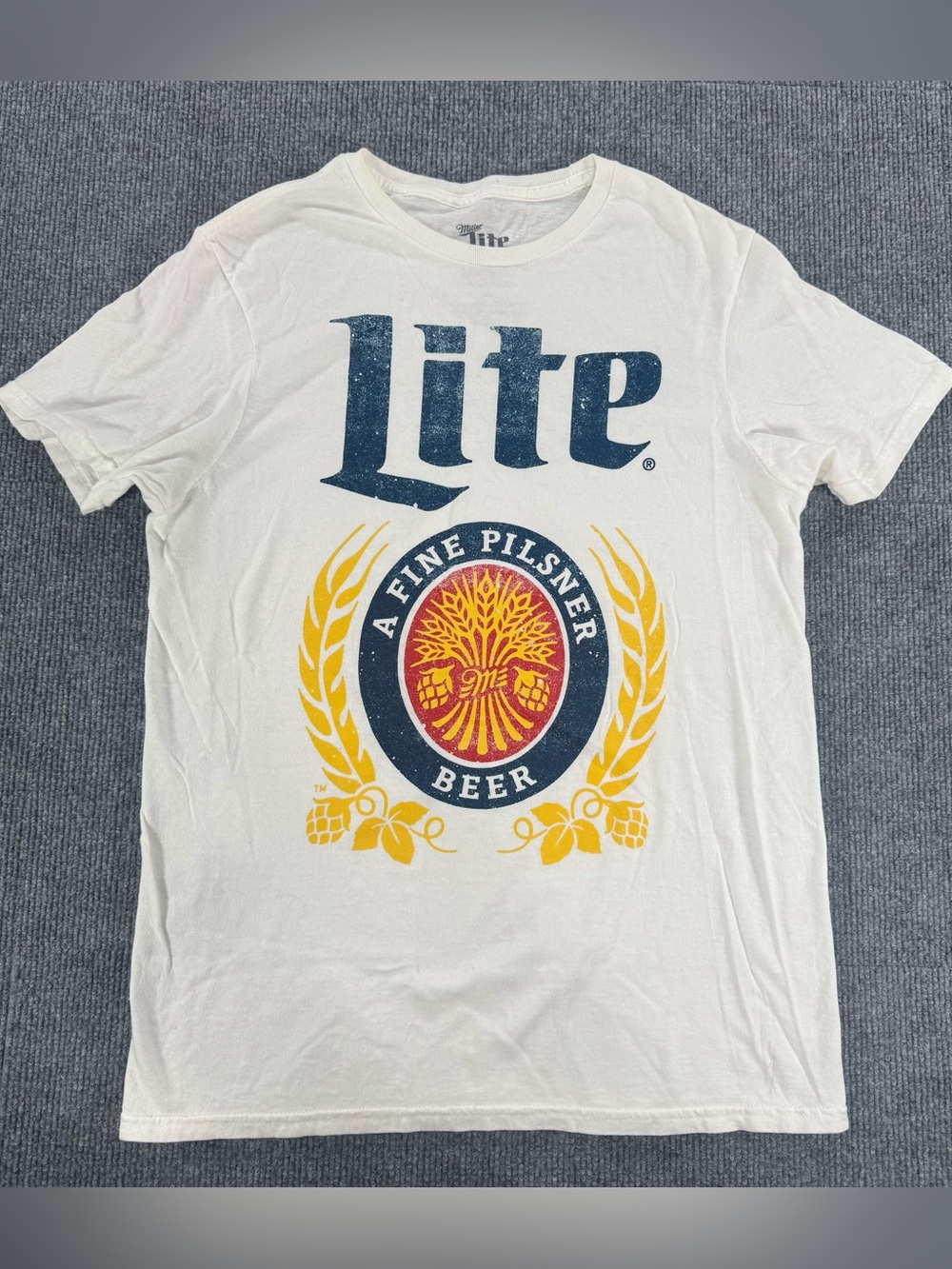 Fifth Sun Miller Lite Beer Crest Graphic Tee Shirt Streetwear Americana Size S